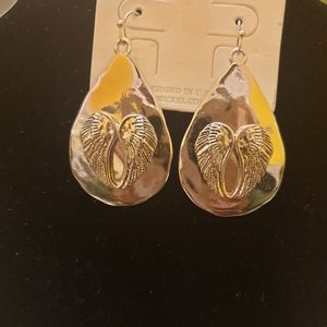 Angel Wings Pierced Earrings